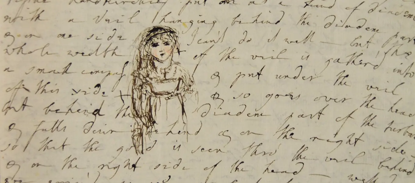 An illustration within a letter from Lady Elizabeth to Georgiana, 22 December 1802