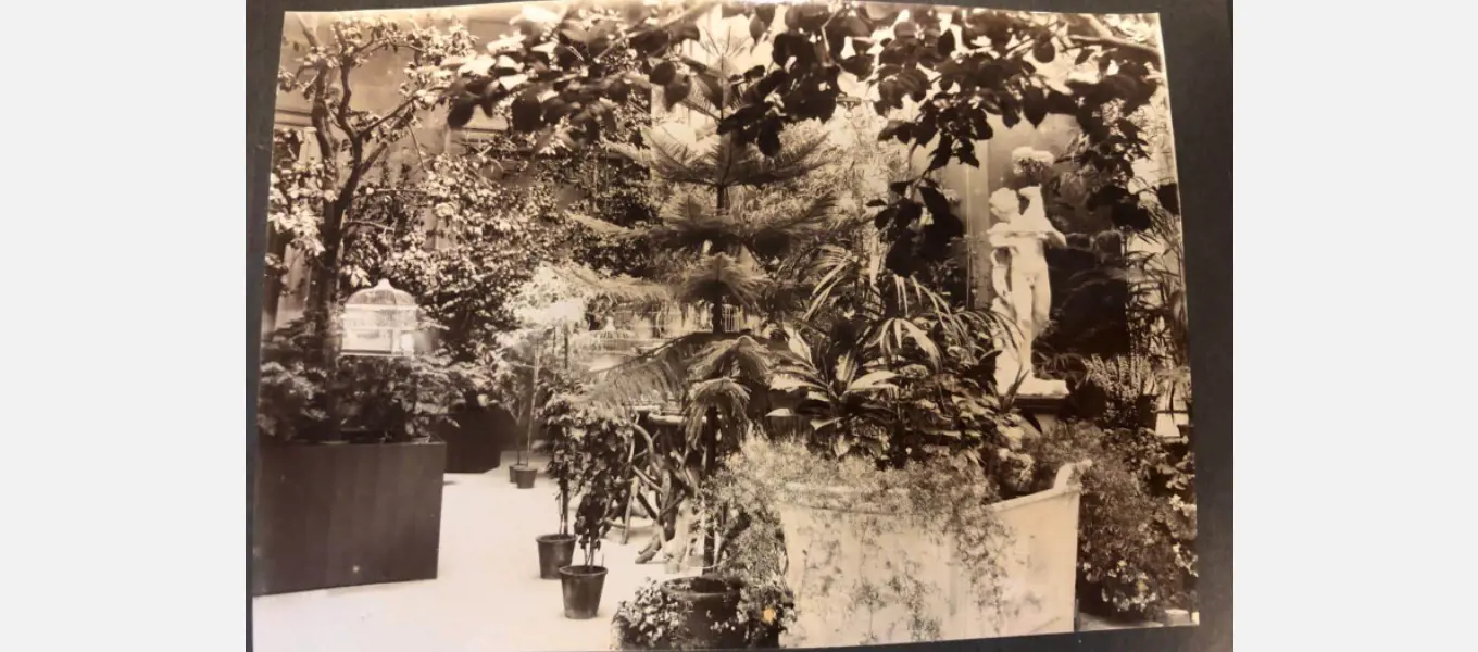 The Orangery in c.1907. Photo from the Grafton Papers (CH11/2/1).