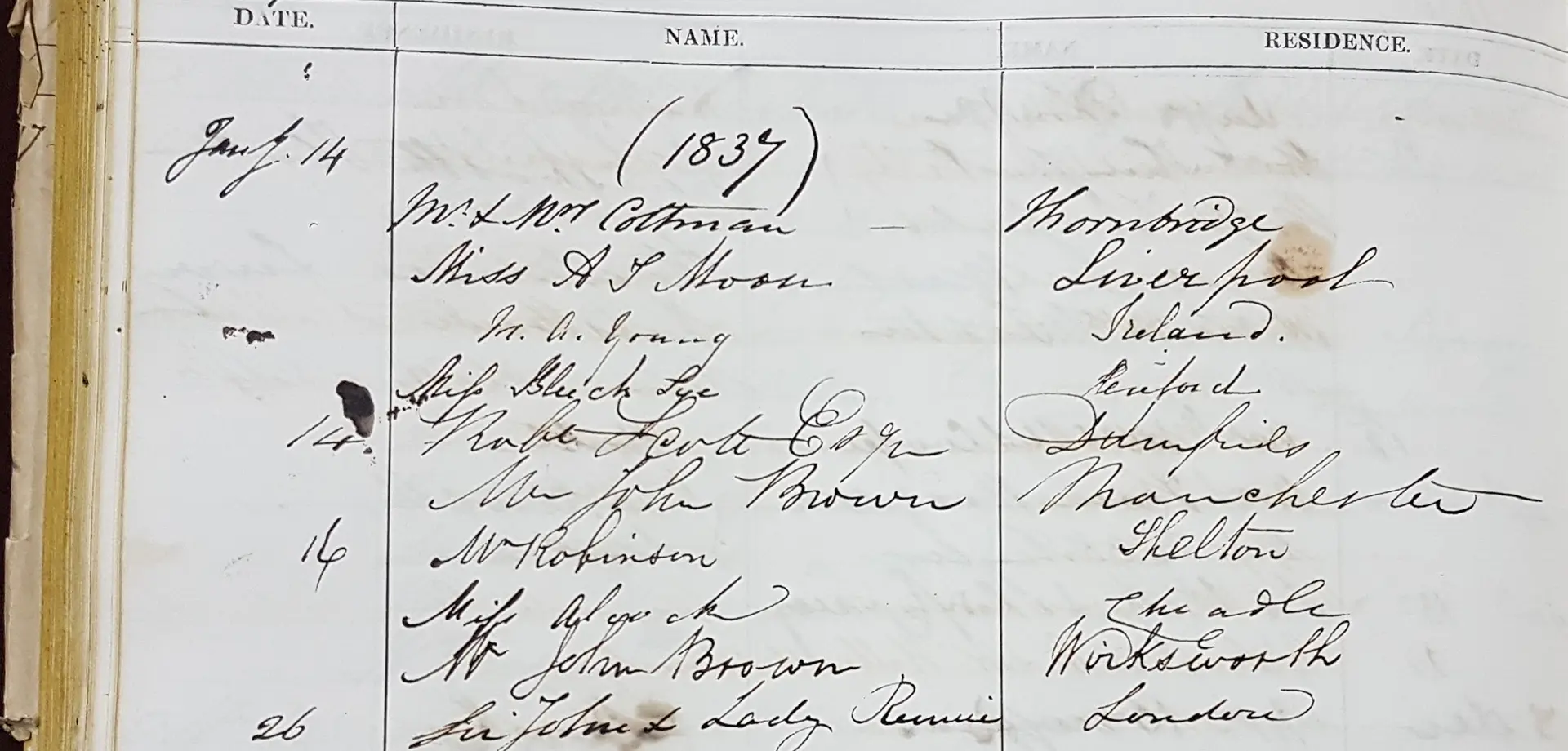 A visit to Chatsworth by Sir John Rennie the younger